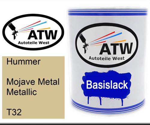 Hummer, Mojave Metal Metallic, T32: 1L Lackdose, von ATW Autoteile West.